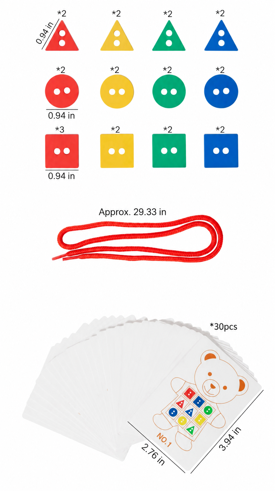 Montessori Threading Toy