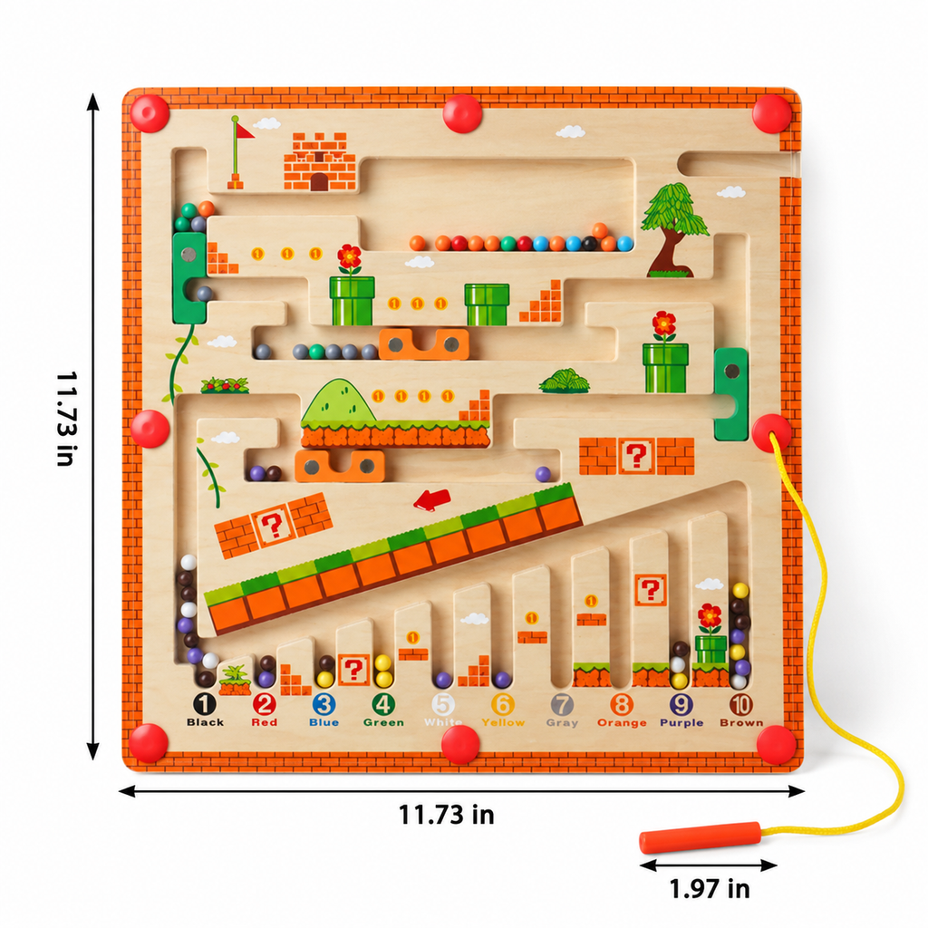 Wooden Bead Maze Toy