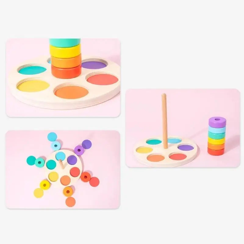 Wooden Rainbow Stacker