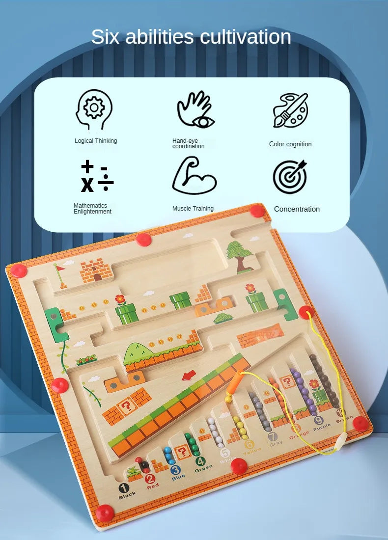 Wooden Bead Maze Toy