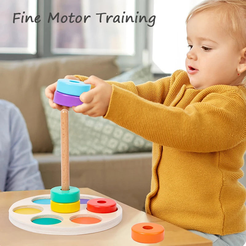 Wooden Rainbow Stacker