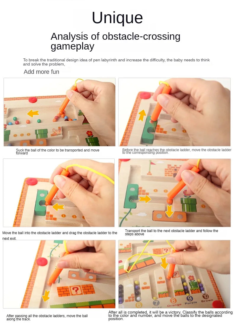 Wooden Bead Maze Toy