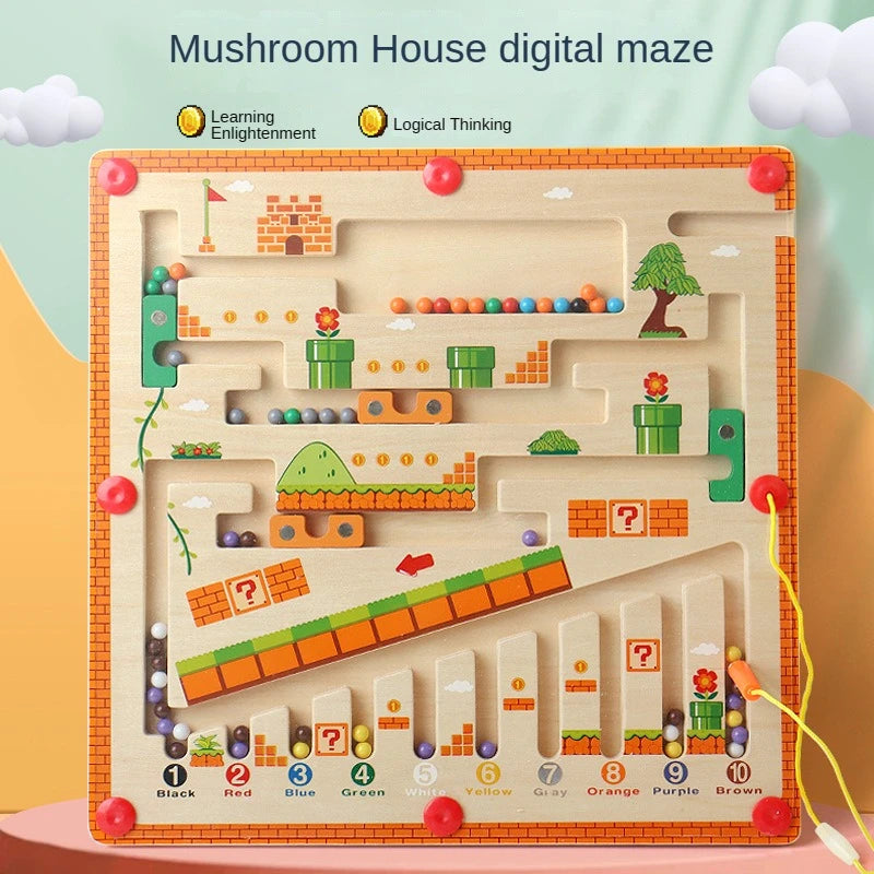 Wooden Bead Maze Toy