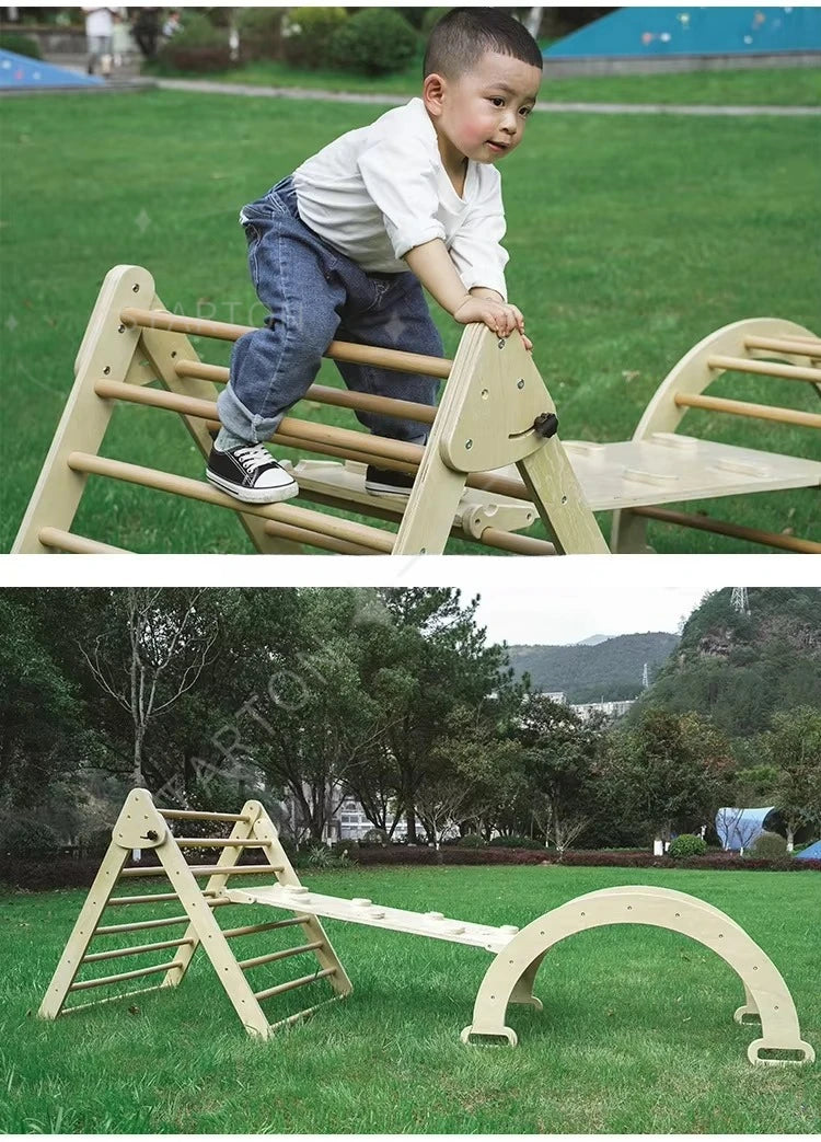 Pikler Triangle Climbing Set
