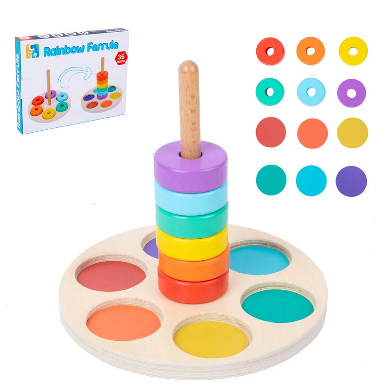 Wooden Rainbow Stacker