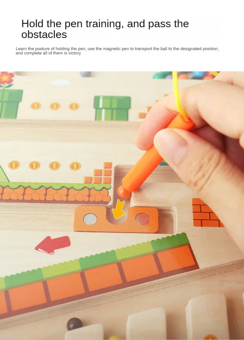 Wooden Bead Maze Toy