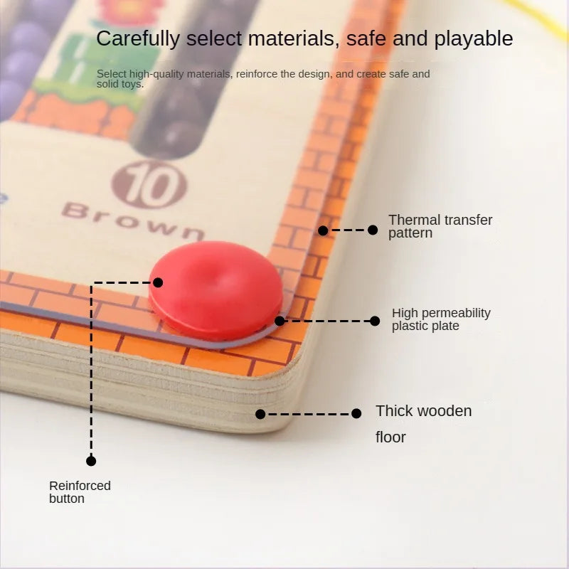 Wooden Bead Maze Toy