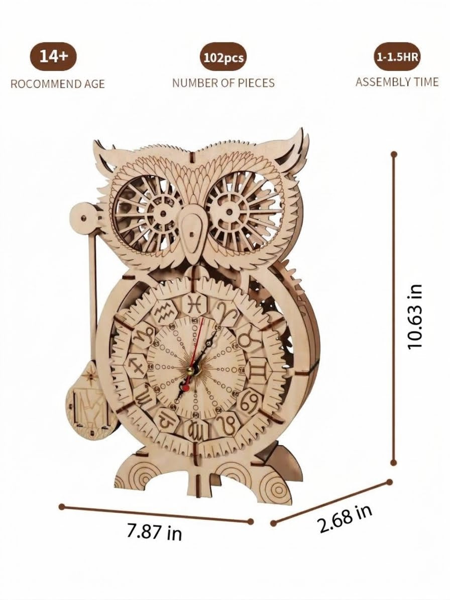 Wooden Clock Puzzle
