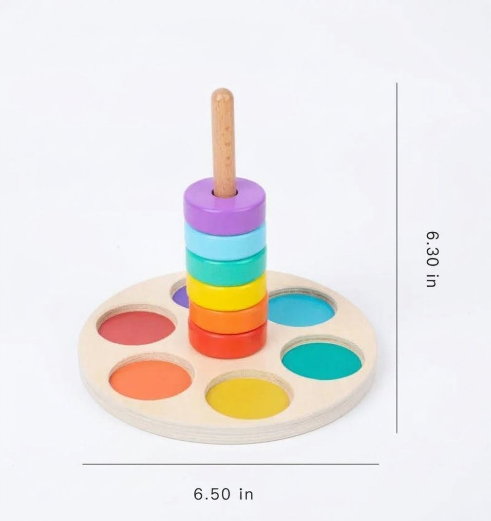 Wooden Rainbow Stacker
